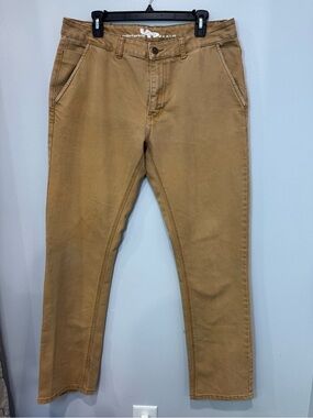 Men's Slim Straight Jeans in Khaki Brown